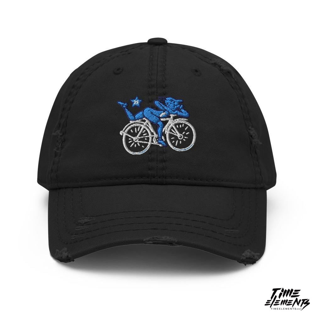 Albert Hofmann Embroidered Distressed Dad Hat | Night Bike Ride 1943