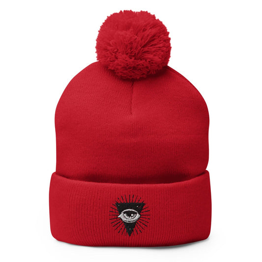 All Seeing Eye - Esoteric | Funky Gothic Pom-Pom Beanie
