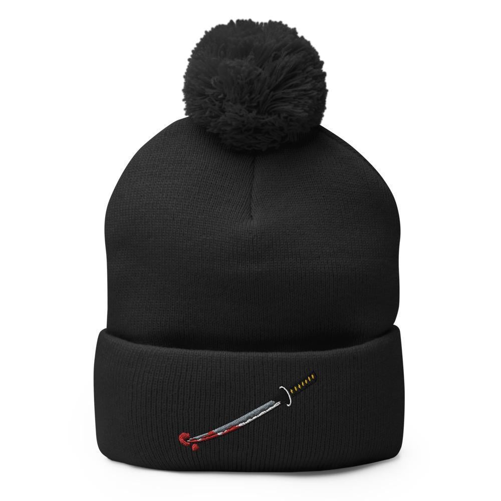 Bloody Katana Sword | Japan Icon Pom-Pom Beanie