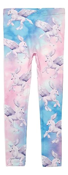 Capelli New York Fabulous Unicorn Pegasus Cotton Candy Super-Soft Kids Leggings