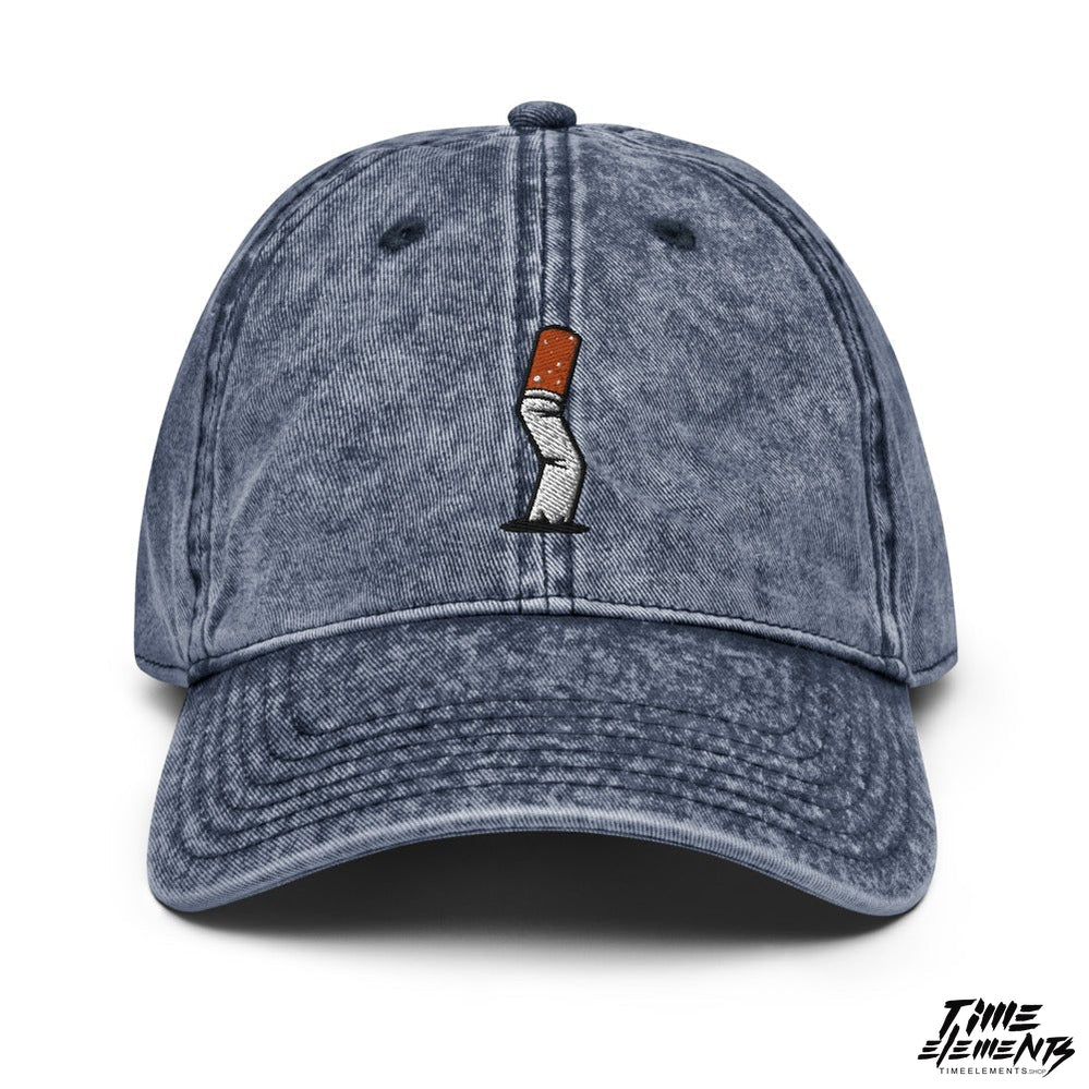 Cigarette Butt | Funky Hipster Acid Wash Dad Hat Cap