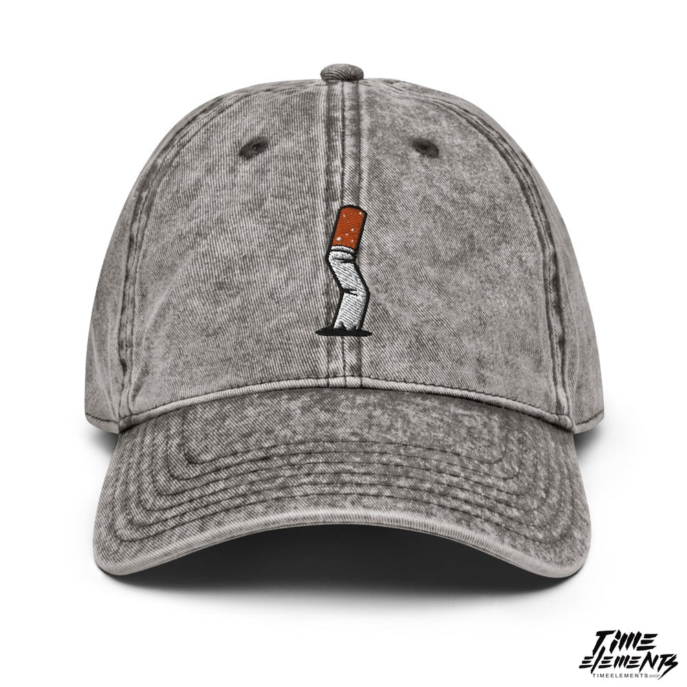 Cigarette Butt | Funky Hipster Acid Wash Dad Hat Cap