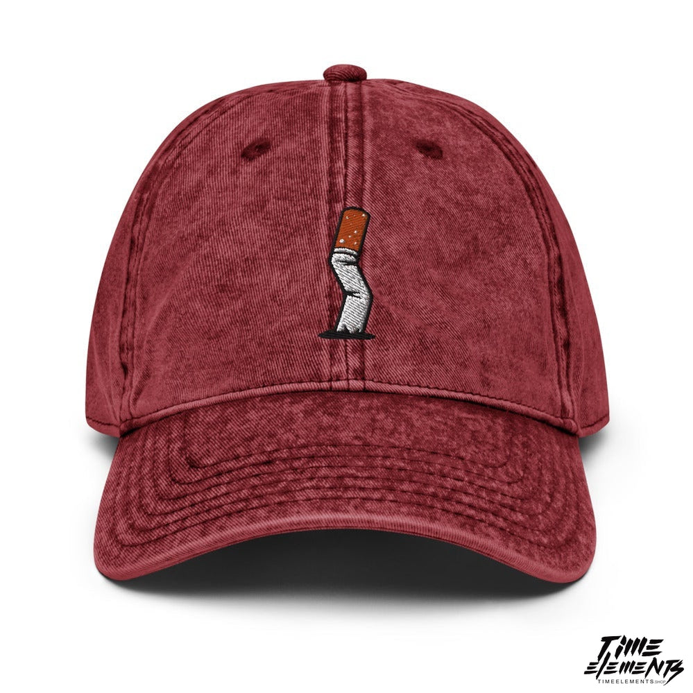 Cigarette Butt | Funky Hipster Acid Wash Dad Hat Cap