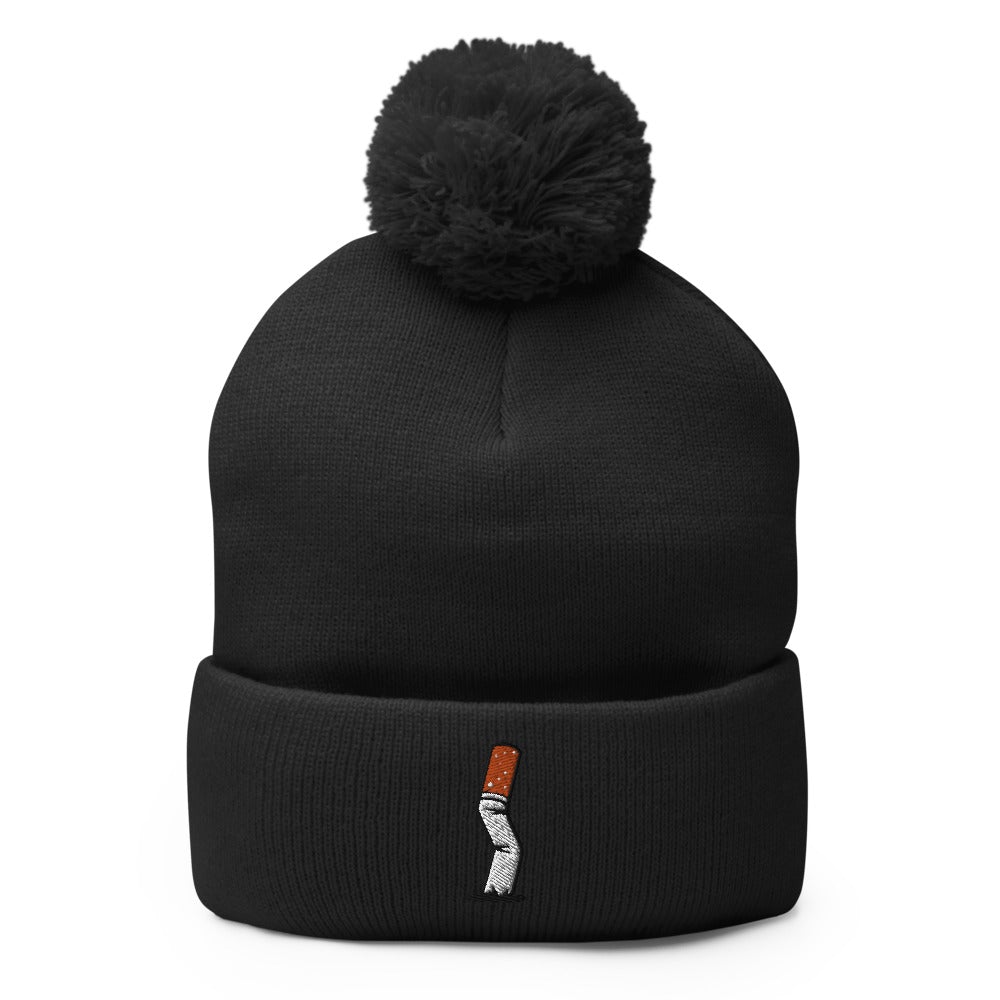 Cigarette Butt | Funky Hipster Pom-Pom Beanie