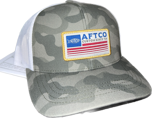 AFTCO Crossbar Trucker- Green OG Camo