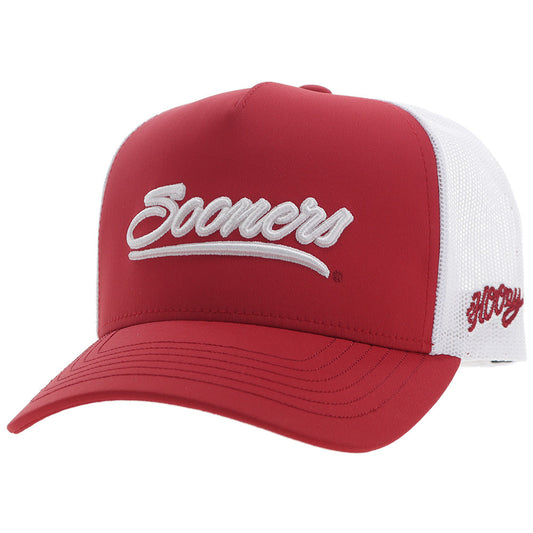 "University of Oklahoma" Hat Crimson /White w/ Sooners Logo