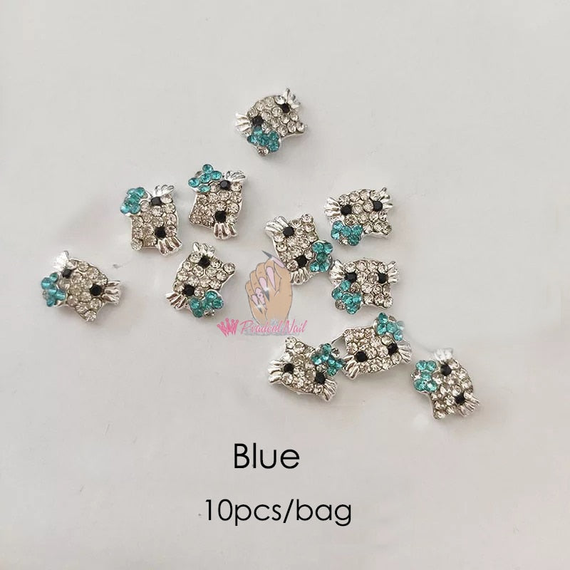 3D Kawaii Pink Cat False Nails