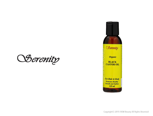SERENITY ORGANIC BLACK CASTOR OIL FOR HAIR & BODY 125ml