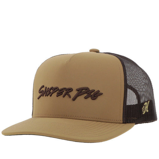 "Sniper Pig" Hat Tan/Brown