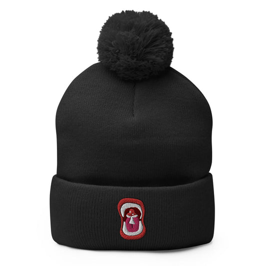 'Shroom in Mouth | Trippy Raver Pom-Pom Beanie