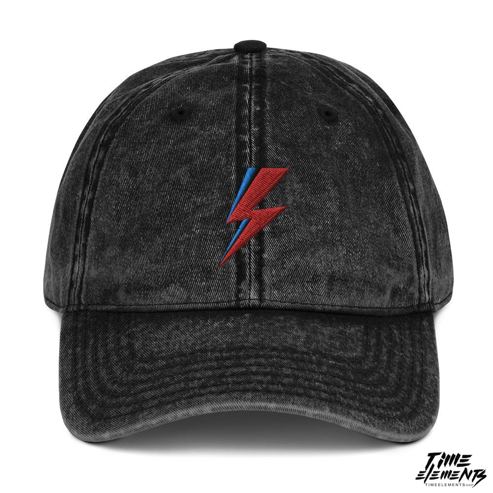 Stardust Lighting Bolt | Acid Wash Dad Hat Cap