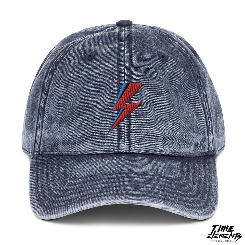 Stardust Lighting Bolt | Acid Wash Dad Hat Cap