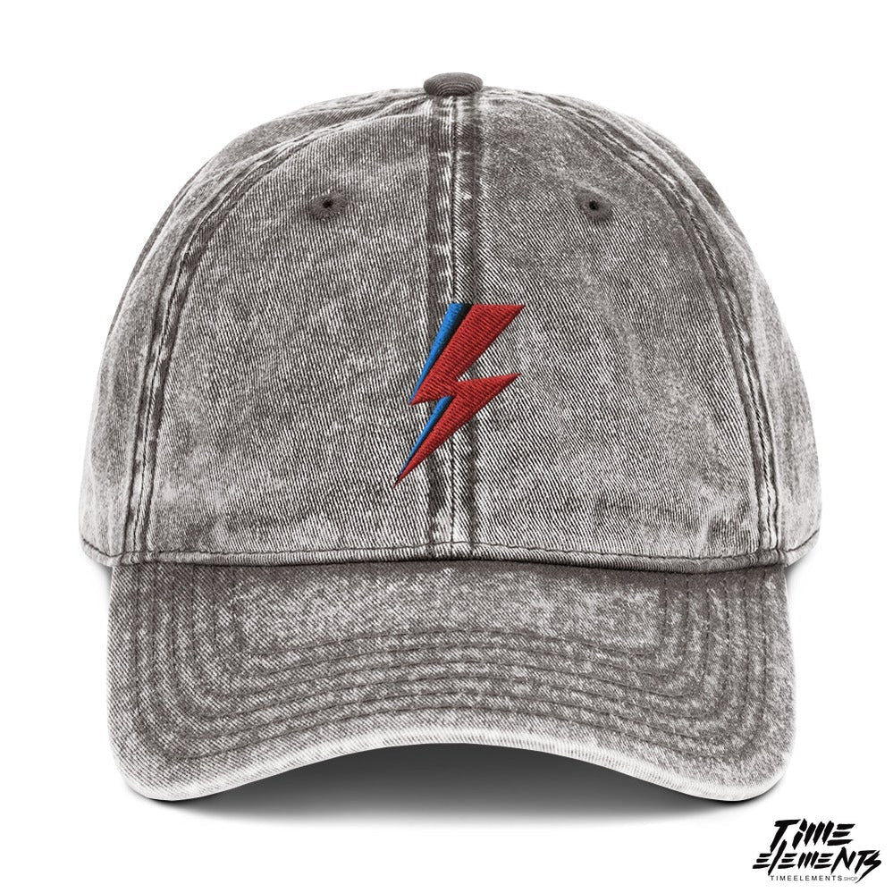 Stardust Lighting Bolt | Acid Wash Dad Hat Cap