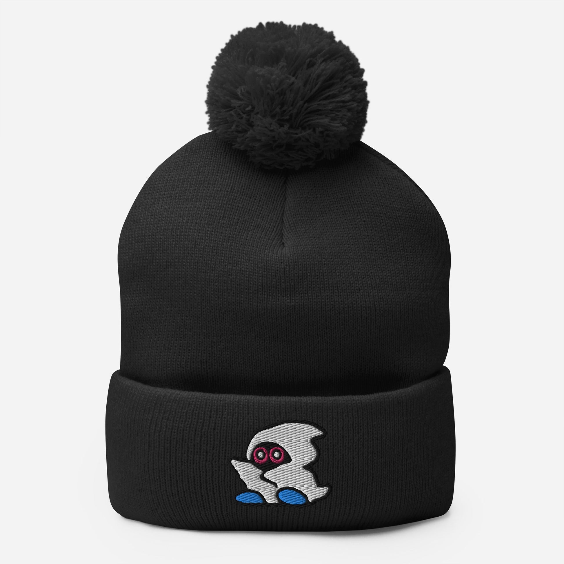 Stoner Ghost | Retro Gamer Pom-Pom Beanie