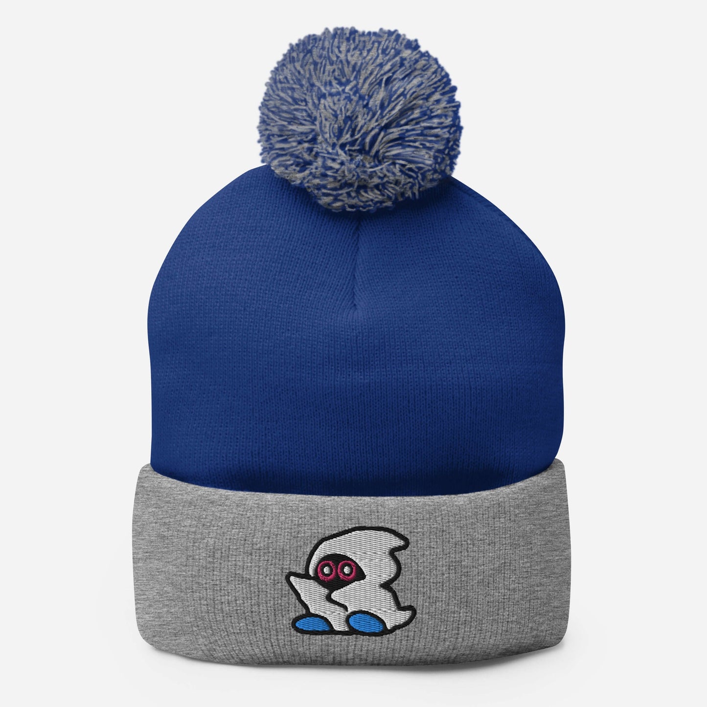 Stoner Ghost | Retro Gamer Pom-Pom Beanie