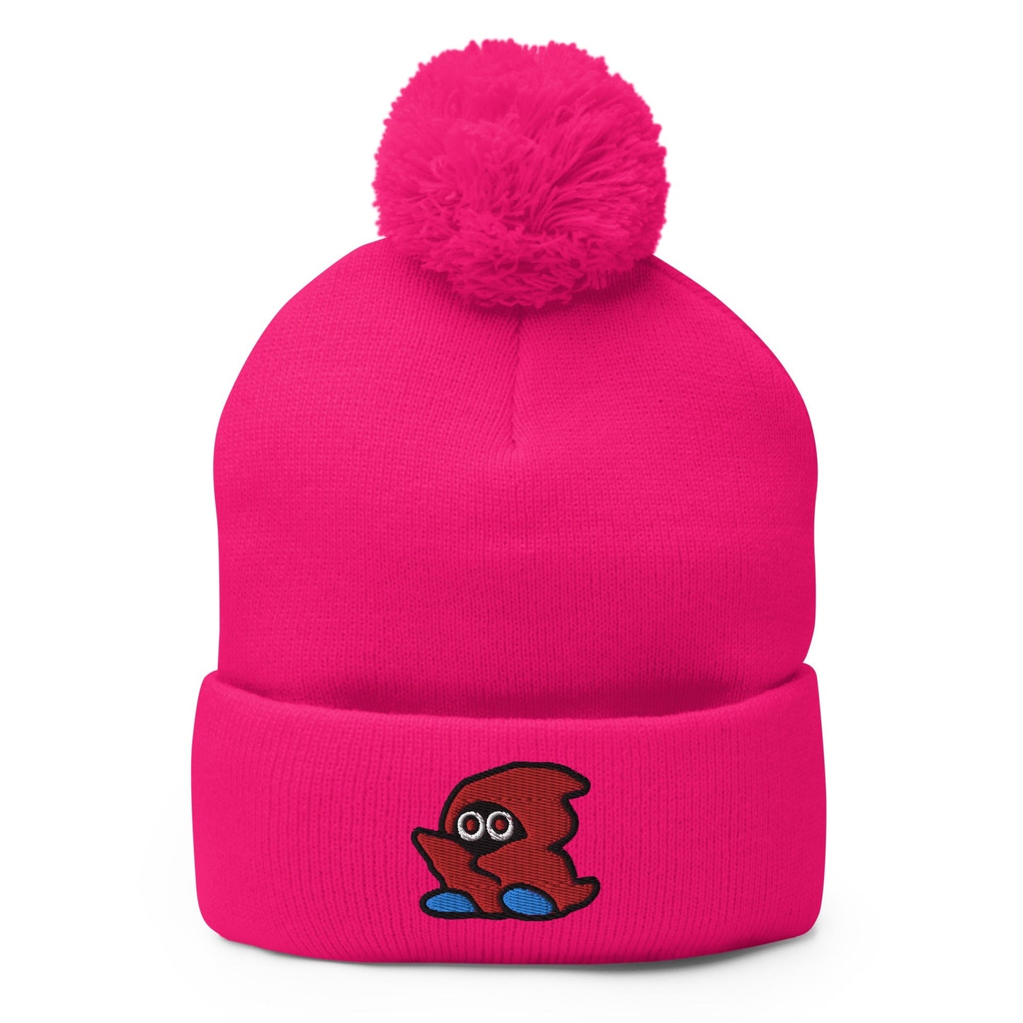 Stoner Ghost | Retro Gamer Pom-Pom Beanie