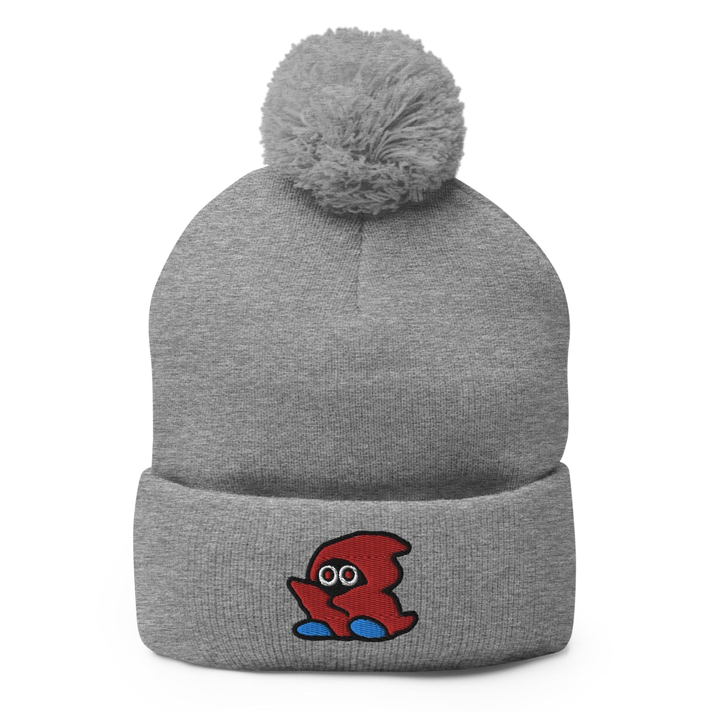 Stoner Ghost | Retro Gamer Pom-Pom Beanie