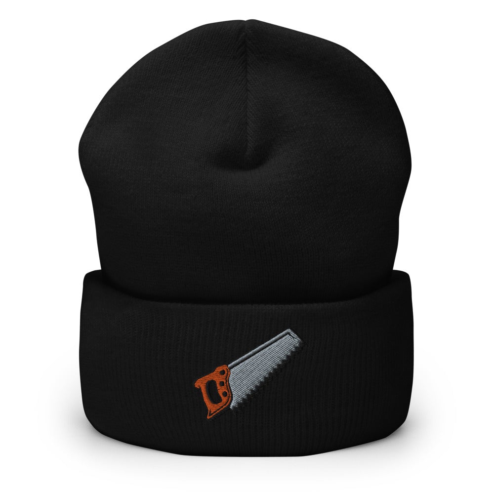 Wood Saw | Funky Hipster - Handyman Dad Hat Cuffed Beanie