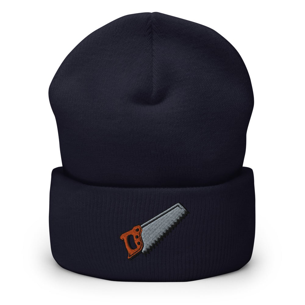 Wood Saw | Funky Hipster - Handyman Dad Hat Cuffed Beanie