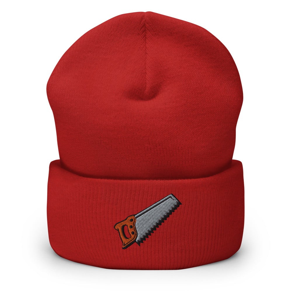 Wood Saw | Funky Hipster - Handyman Dad Hat Cuffed Beanie