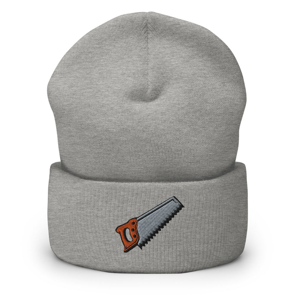 Wood Saw | Funky Hipster - Handyman Dad Hat Cuffed Beanie