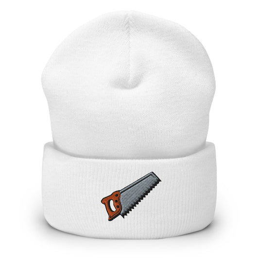Wood Saw | Funky Hipster - Handyman Dad Hat Cuffed Beanie