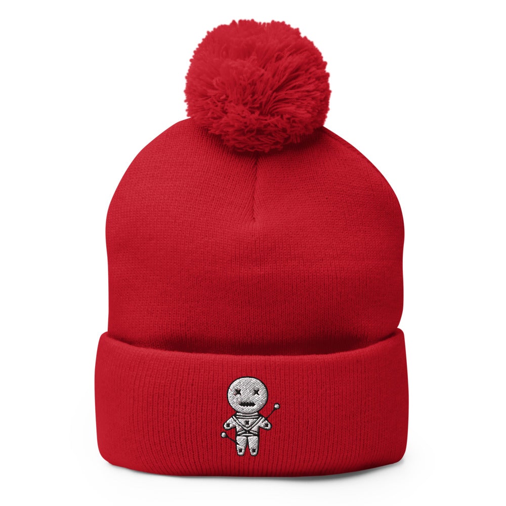 Woodoo Doll - Black Magic | Gothic Freak Pom-Pom Beanie