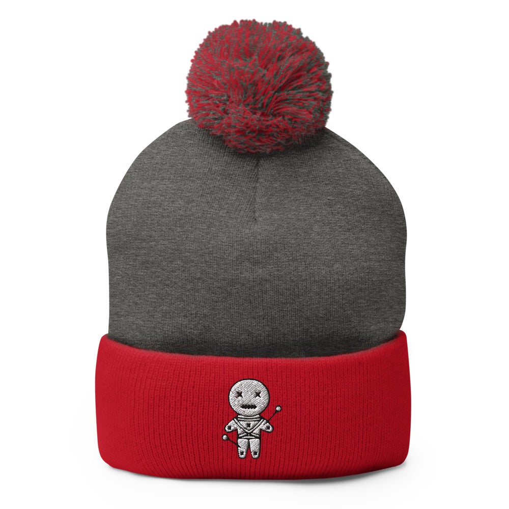 Woodoo Doll - Black Magic | Gothic Freak Pom-Pom Beanie