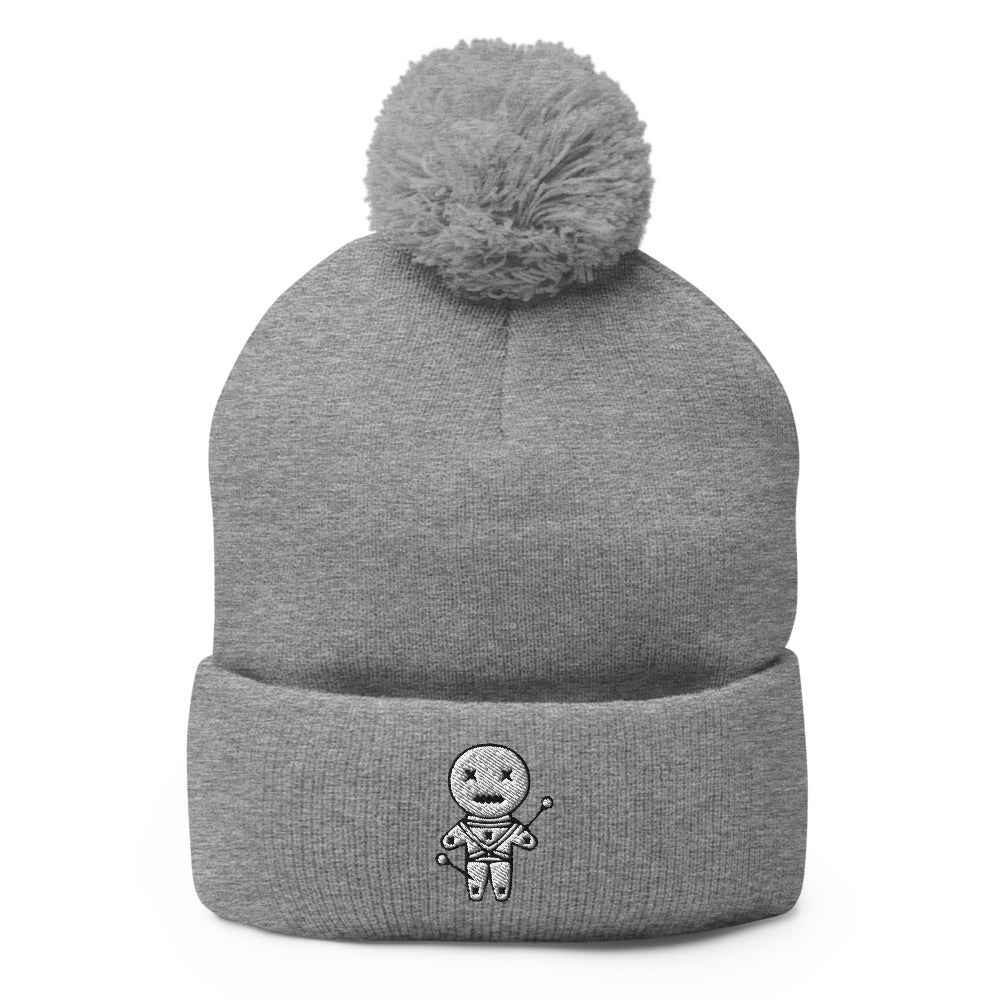 Woodoo Doll - Black Magic | Gothic Freak Pom-Pom Beanie