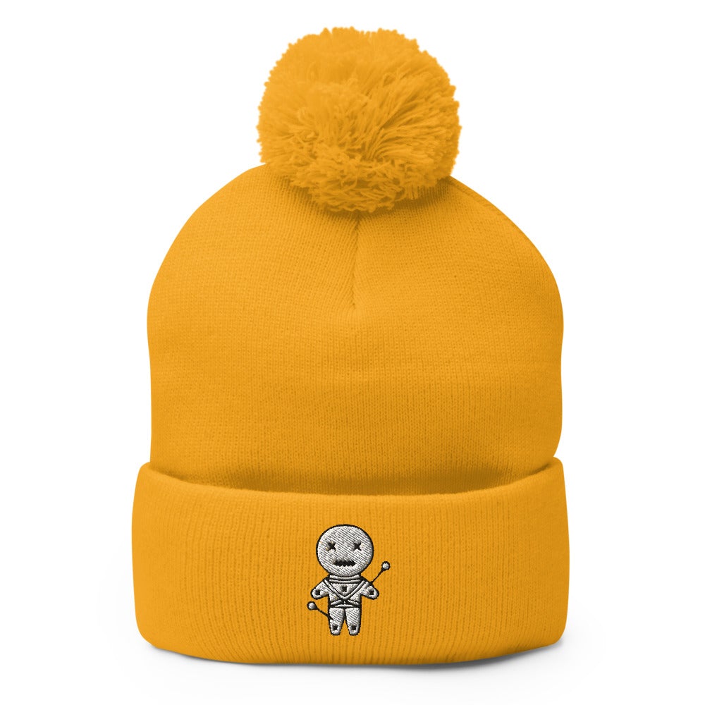 Woodoo Doll - Black Magic | Gothic Freak Pom-Pom Beanie