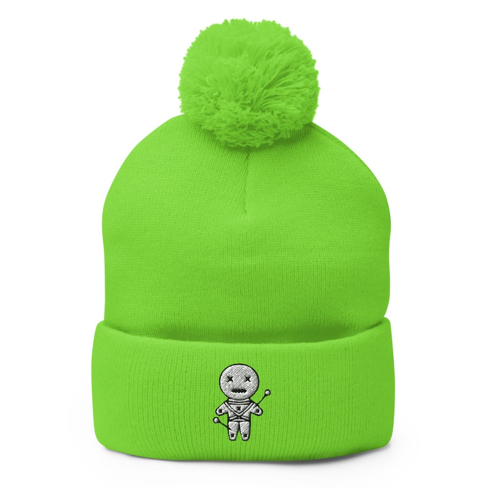 Woodoo Doll - Black Magic | Gothic Freak Pom-Pom Beanie