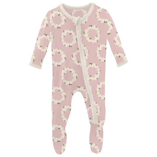 Baby Rose Daisy Crowns Classic Ruffle with Zipper