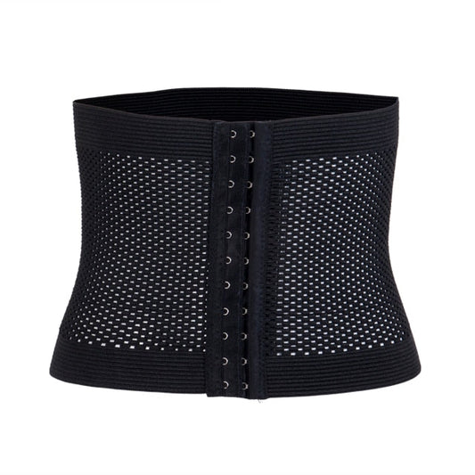 Women Latex Waist Trainer Body Shaper with Zipper Cincher Corset Top Slimming Belt
