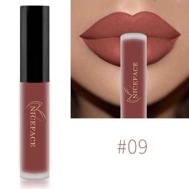 Waterproof Brand Nude Matte Liquid Lipstick Red Lip Gloss Moisturizer Nude Mate Lip
