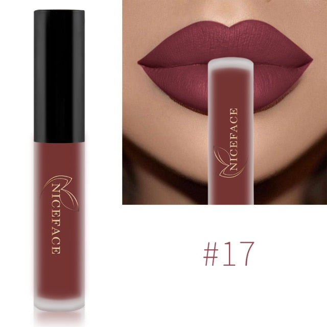 Waterproof Brand Nude Matte Liquid Lipstick Red Lip Gloss Moisturizer Nude Mate Lip