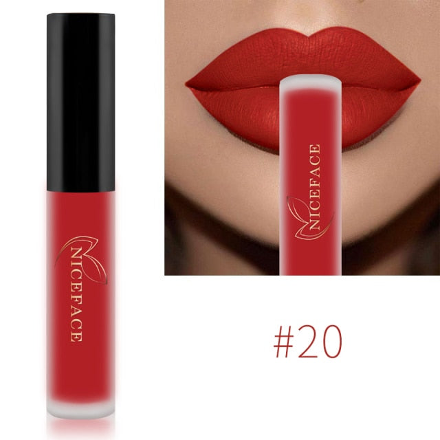 Waterproof Brand Nude Matte Liquid Lipstick Red Lip Gloss Moisturizer Nude Mate Lip