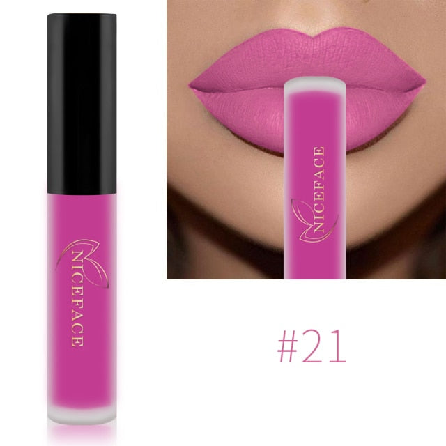Waterproof Brand Nude Matte Liquid Lipstick Red Lip Gloss Moisturizer Nude Mate Lip