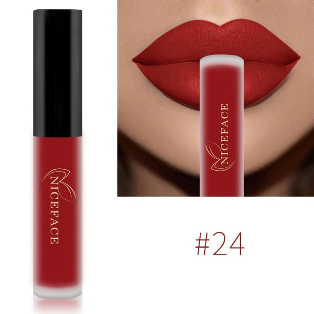 Waterproof Brand Nude Matte Liquid Lipstick Red Lip Gloss Moisturizer Nude Mate Lip
