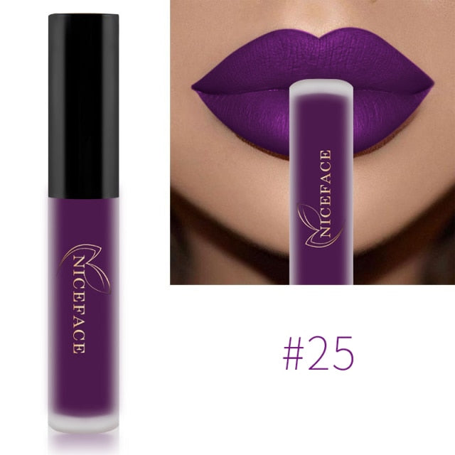 Waterproof Brand Nude Matte Liquid Lipstick Red Lip Gloss Moisturizer Nude Mate Lip