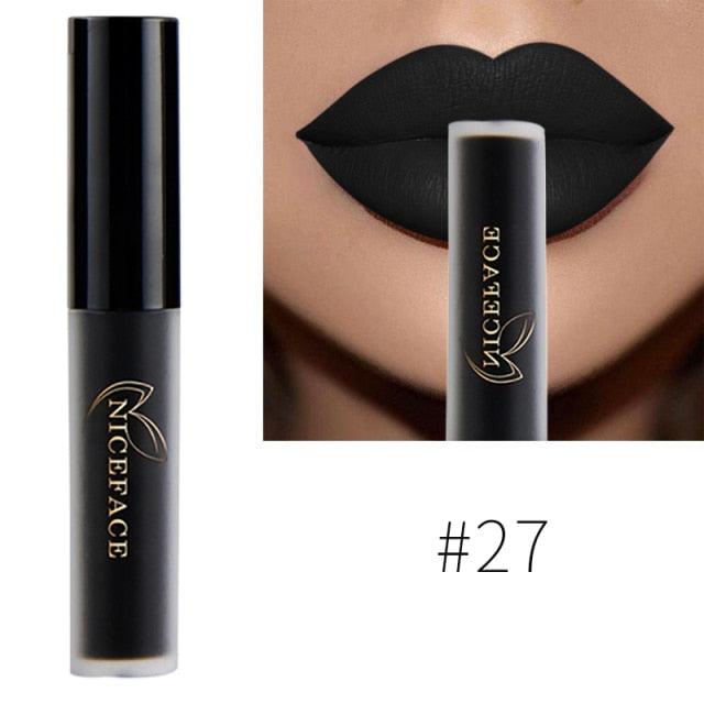 Waterproof Brand Nude Matte Liquid Lipstick Red Lip Gloss Moisturizer Nude Mate Lip