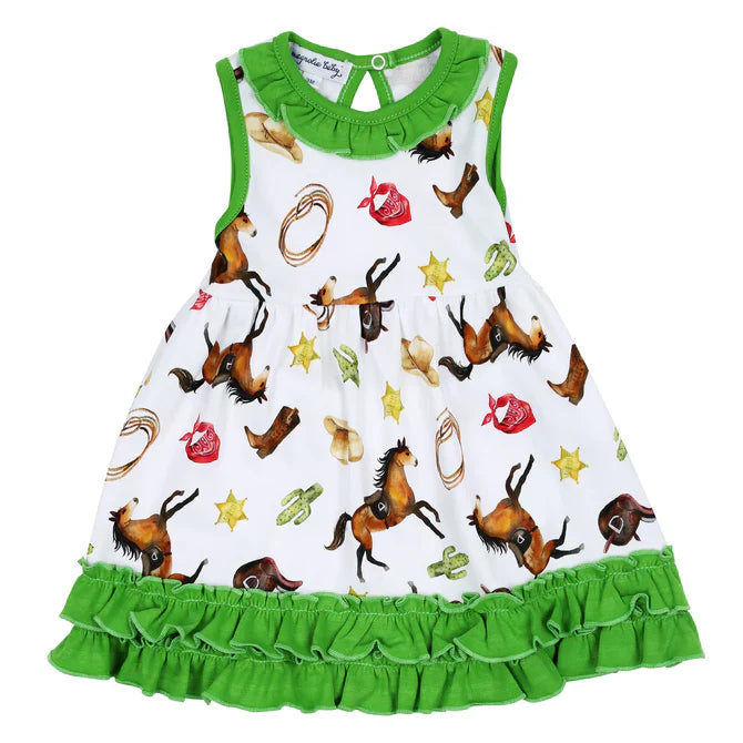 Saddle Up Printed Sleeveless Dress